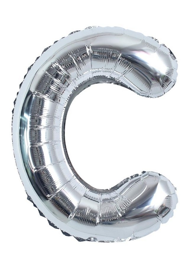 TONIFUL 40 Inch Large Silver Letter C Balloons Helium Balloons,Foil Mylar Big Letter Balloons for Birthday Party Anniversary Supplies Decorations - Image 1
