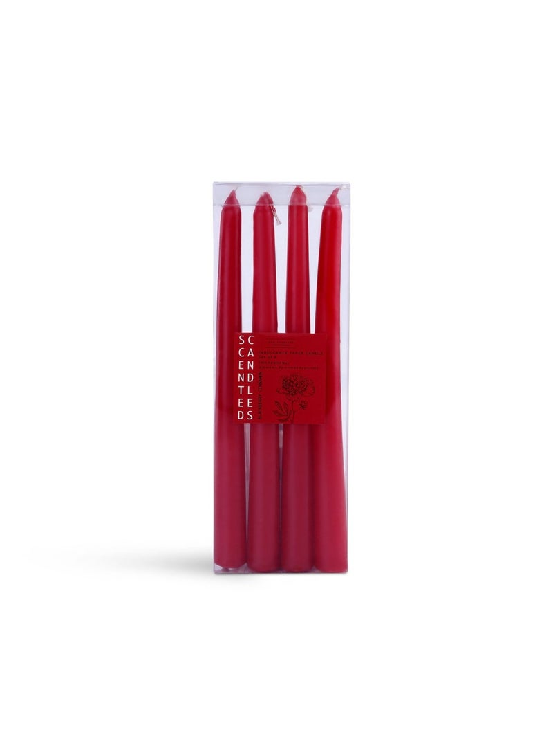 Pan Home Indulgence Blackberry Cinnamon 4 -Piece Taper Candle Dia2X24cm - 6 Hrs - Image 2