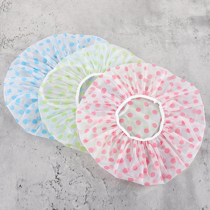 Thickened Shower Cap Women Waterproof Bath Household Shower Dry Hair Cap Quick Universal Disposable Peva Factory - Image 5