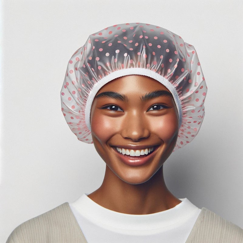 Thickened Shower Cap Women Waterproof Bath Household Shower Dry Hair Cap Quick Universal Disposable Peva Factory - Image 3
