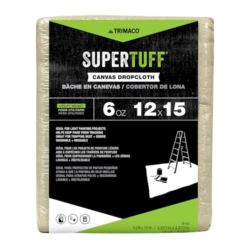 Trimaco قماش ترماكو سوبر تاف بوزن 6 أونصات، 12 قدم × 15 قدم - Image 2