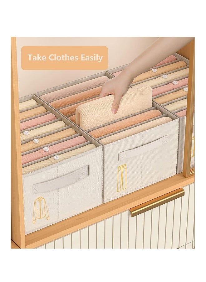 Generic Drawer Organizers for Clothing - 2PCS Wardrobe Clothes Organizer with Multiple Grids, Foldable Underwear Drawer Organizers for Neat Closet Storage of Jeans, Sweaters, Hoodies, and More - Image 4