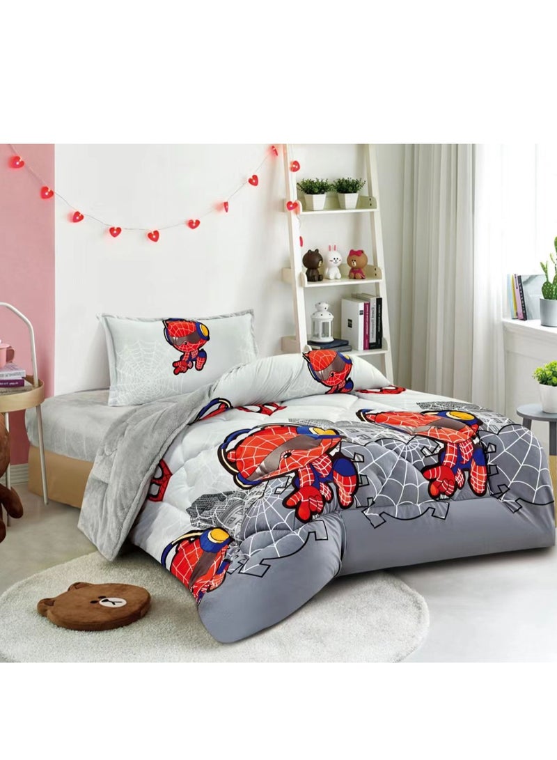 Moon 3-Piece  Comforter Set Microfiber Single Size 160 x210 cm Multicolor - Image 1