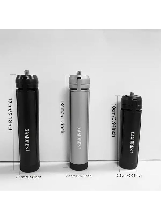 Compact Silvery Tripod Adjustable Height Quick Release Lever Stable Wide Feet For All Cameras - Image 3