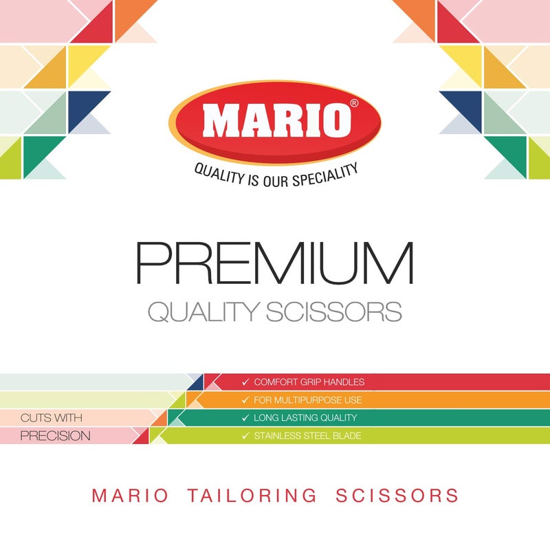 Mario Scissors for Sewing-Tailoring 8 inches - Gold Sharp Cloth Cutting Scissors, Comfortable Grip, Easy to Handel - Stainless Steel Blade Scissors - MS 36 - Image 5