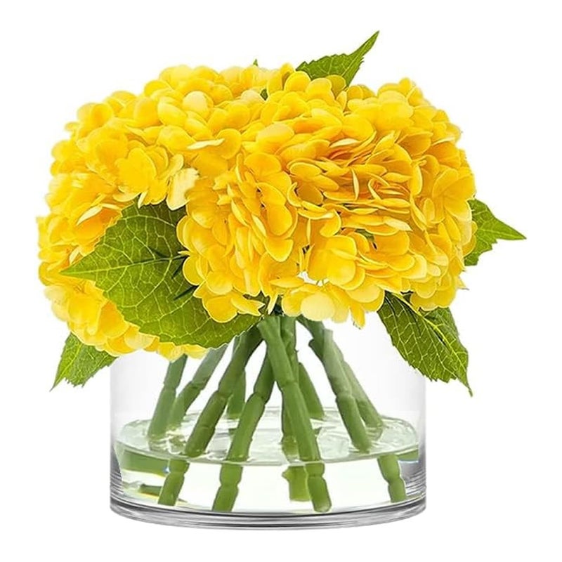 CYS Excel Glass Cylinder Vase â€“ 7" Wide x 6" Tall | Best for 3â€ Pillar Candles and Floating Candles | Hurricane Candle Holder & Flower Centerpiece - Image 5