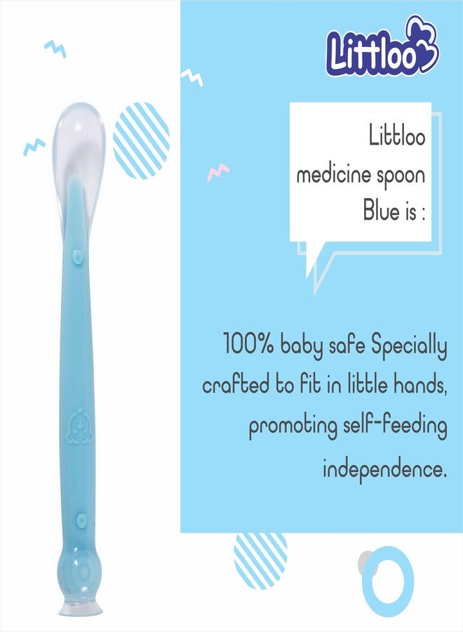 Littloo Baby Medicine Spoon Blue Pack of 2 | Safe, Simple & Accurate Dosing Every Time - Image 3