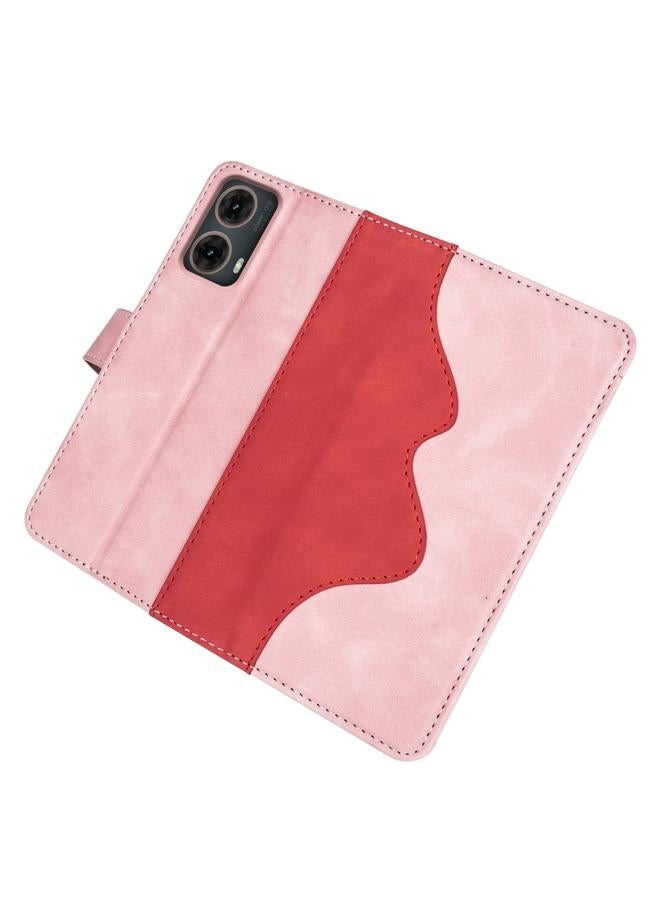 S-TOP Case For Motolora Moto G85 5G Stitching Horizontal Flip Leather Phone Case - Image 4