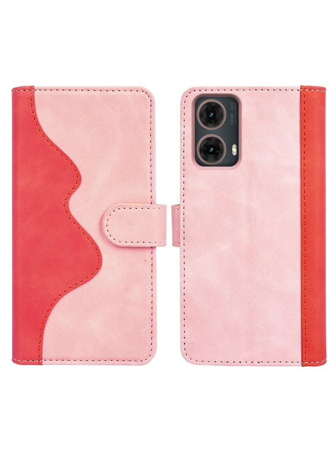 S-TOP Case For Motolora Moto G85 5G Stitching Horizontal Flip Leather Phone Case - Image 2