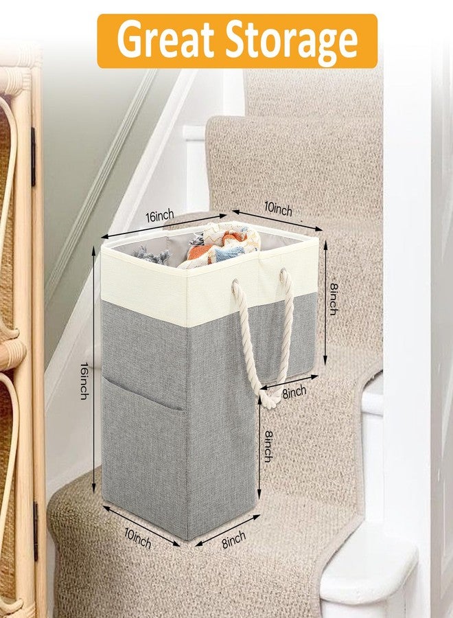 JOUTYFOR 1 Pc Stair Basket for Stairs with Handle, Staircase Baskets for Carpeted and Wooden Stair,16" Step Storage Laundry basket for Stairs, Toys, Clothes, Books, Tools, Magazine, with Hard Board, Anti-slip - Image 2