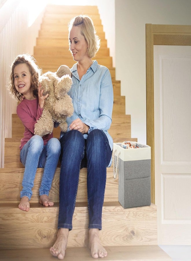 JOUTYFOR 1 Pc Stair Basket for Stairs with Handle, Staircase Baskets for Carpeted and Wooden Stair,16" Step Storage Laundry basket for Stairs, Toys, Clothes, Books, Tools, Magazine, with Hard Board, Anti-slip - Image 4
