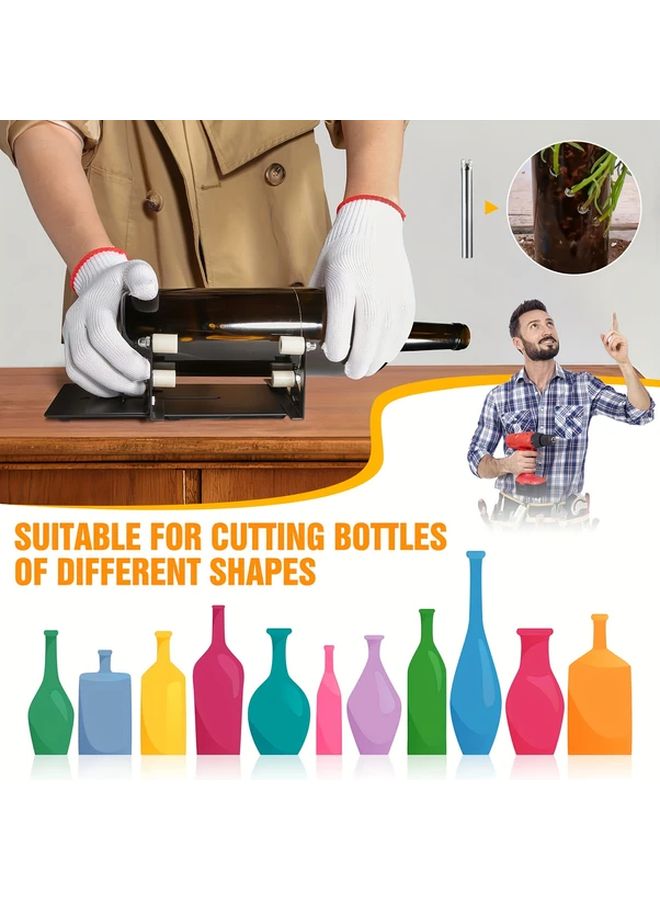 Black Precision Glass Bottle Cutter Tool For DIY Craft Wine Bottles - Image 4