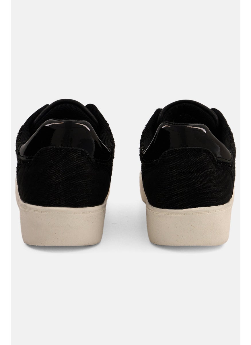 XOXO Women  Lace Up Casual Shoes, Black  - Image 2