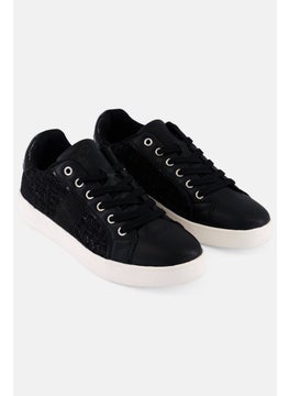 XOXO Women  Lace Up Casual Shoes, Black  - Image 1