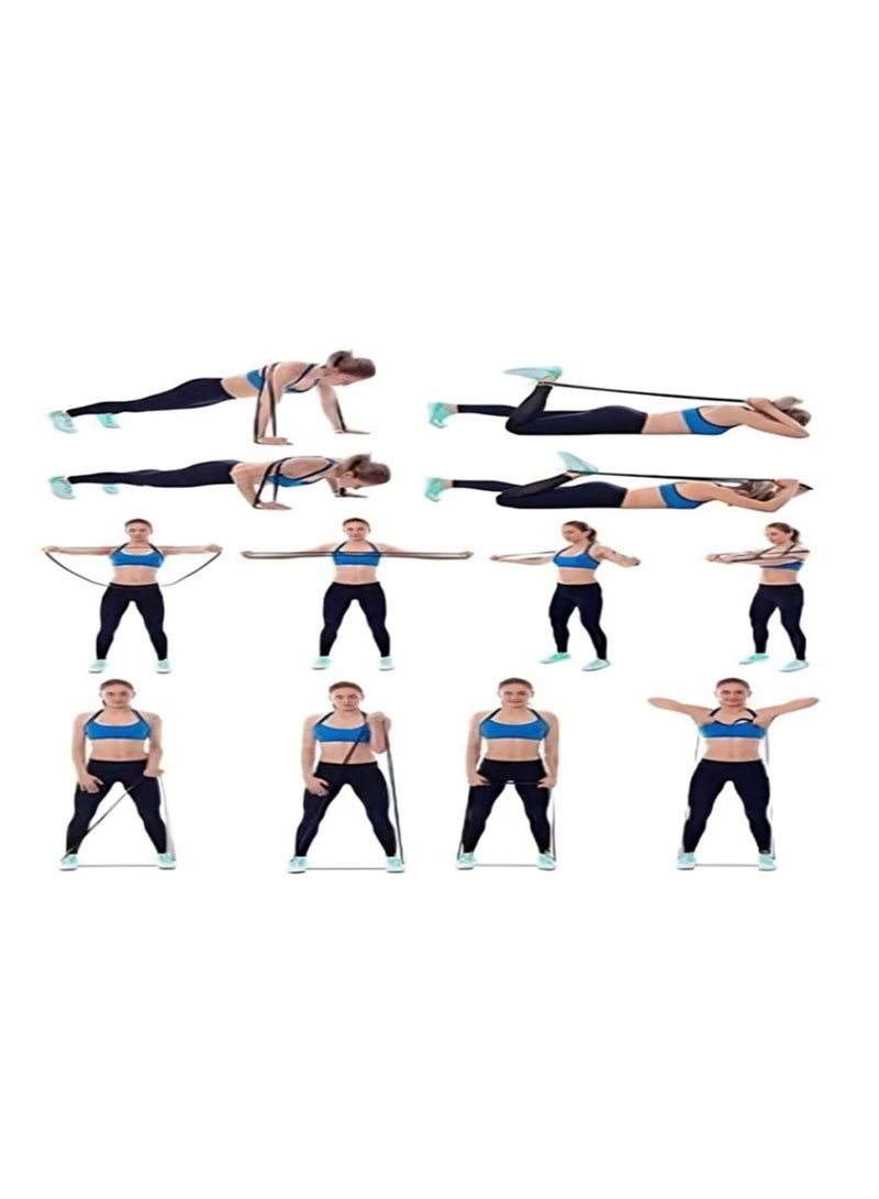 Relax Smart 4-Piece Resistance Band Set – Multi-Level Exercise Bands for Strength Training, Yoga, Fitness, and Home Gym Workouts - Image 3