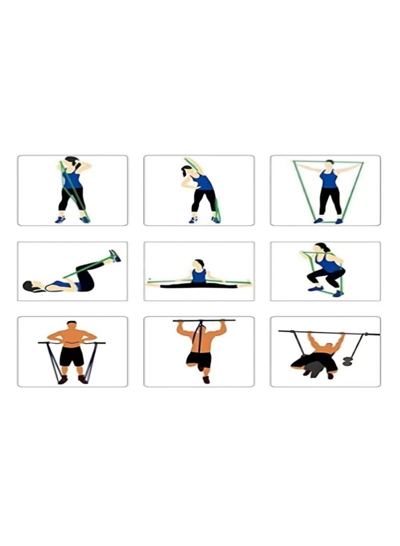 Relax Smart 4-Piece Resistance Band Set – Multi-Level Exercise Bands for Strength Training, Yoga, Fitness, and Home Gym Workouts - Image 2