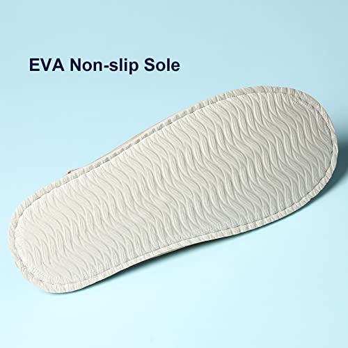COZYAREA SPA Slippers - Disposable & Reusable Guest Slippers, Unisex Polar Fleece, Washable, Perfect for Weddings & Travel (6 Pairs Grey & 6 Pairs Beige) - Image 3