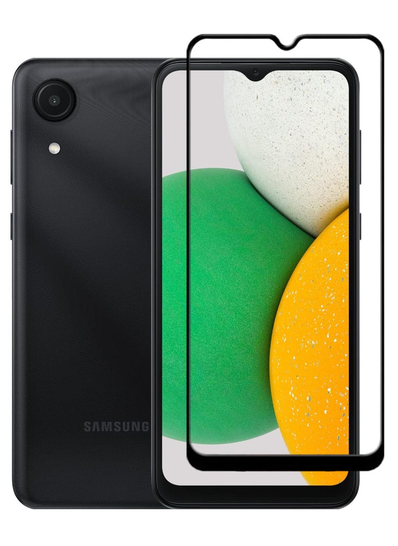 ACLIX Antistatic ESD Dustproof Premium Quality High Definition Tempered Glass Screen Protector Designed For Samsung Galaxy A03 Core - Image 1