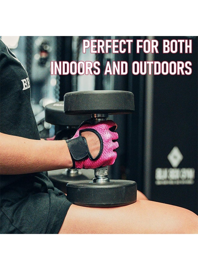kyncilor Workout Gloves, Weight Lifting Gloves for Men and Women, Palm Protection, Breathable Half Finger Exercise Gloves for Weight Training, Pull Up, Gym Fitness, Home Work Out - Image 5