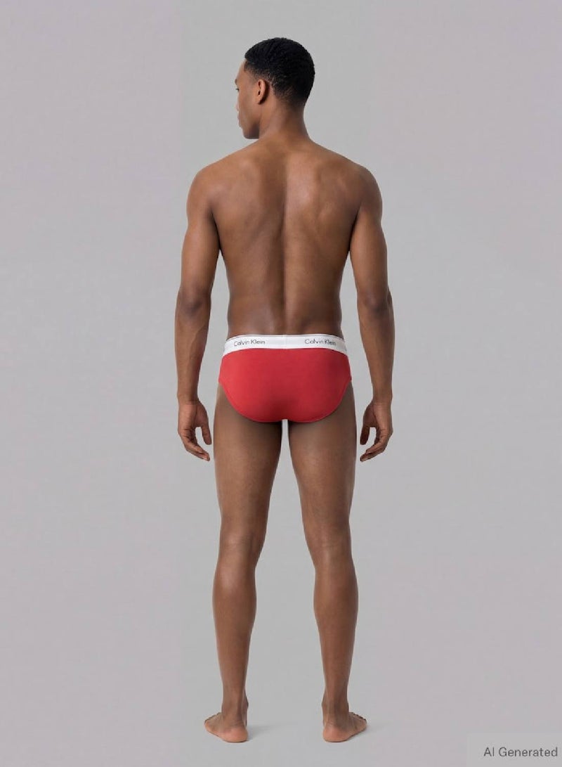 كالفن كلاين طقم 3 سراويل داخلية بريف - آيكون كوتون ستريتش - Image 4