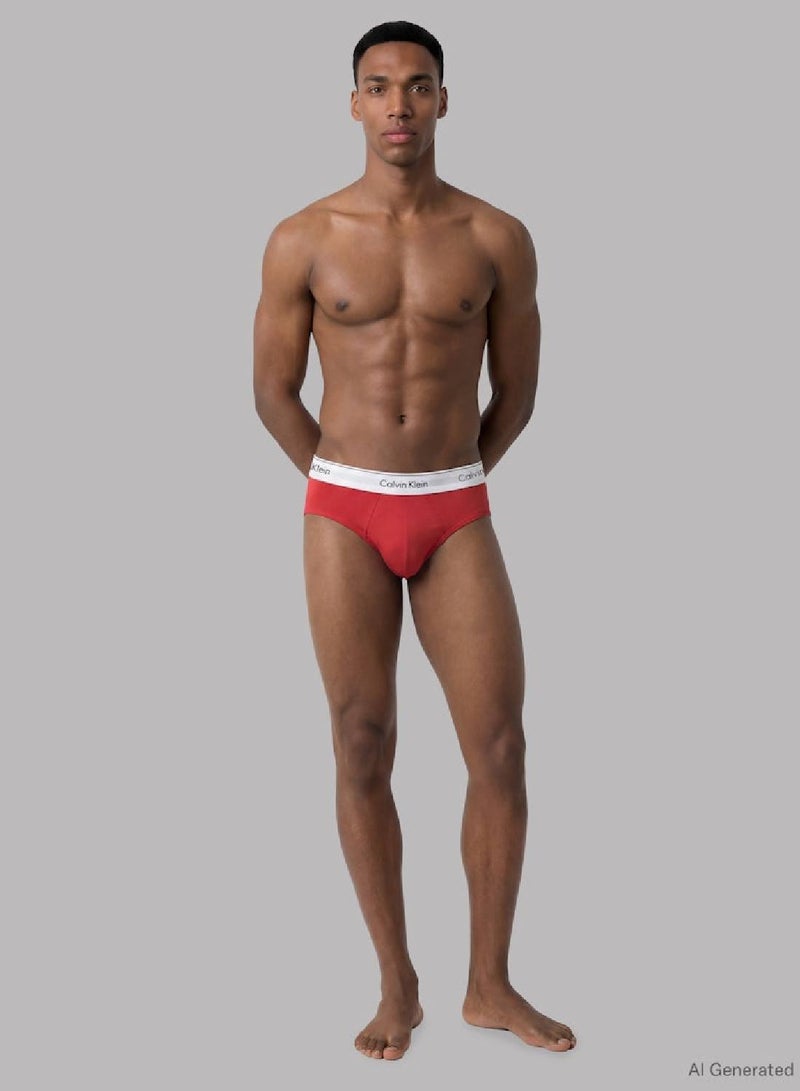 كالفن كلاين طقم 3 سراويل داخلية بريف - آيكون كوتون ستريتش - Image 3