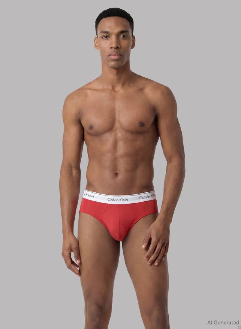 كالفن كلاين طقم 3 سراويل داخلية بريف - آيكون كوتون ستريتش - Image 2