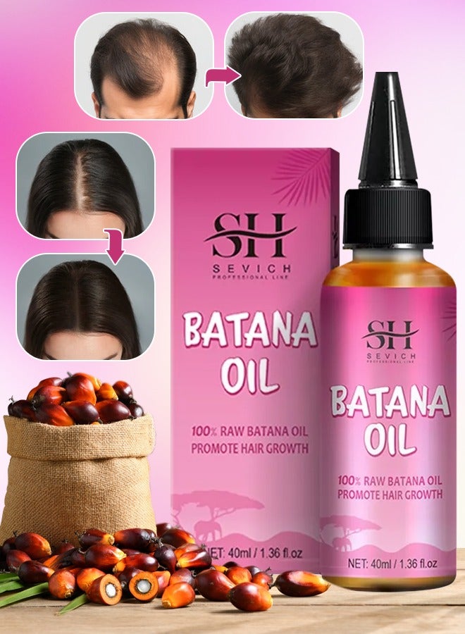 Sevich Natural Batana Oil for Hair Care Hair Conditioner Oil for Thin Hair Repair Damaged Hair Nourishes Thin Hair Scalp Skin and Loss Hair Growth Fit for All Hair Types Raw Batana Oil - Image 1