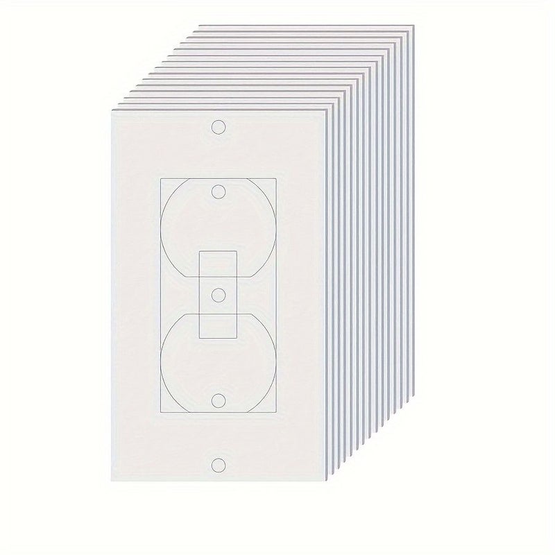 10 Pcs EVA Foam Electrical Outlet Insulation Pads Snap In Cover Compatible With Duplex Toggle Rocker Switches Light Socket Outlets Thermal Soundproofing Insulators Switch Plate Gasket - Image 1