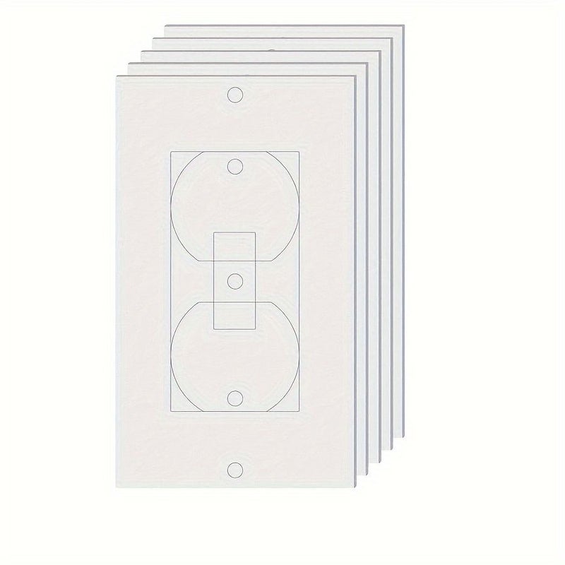 10 Pcs EVA Foam Electrical Outlet Insulation Pads Snap In Cover Compatible With Duplex Toggle Rocker Switches Light Socket Outlets Thermal Soundproofing Insulators Switch Plate Gasket - Image 4