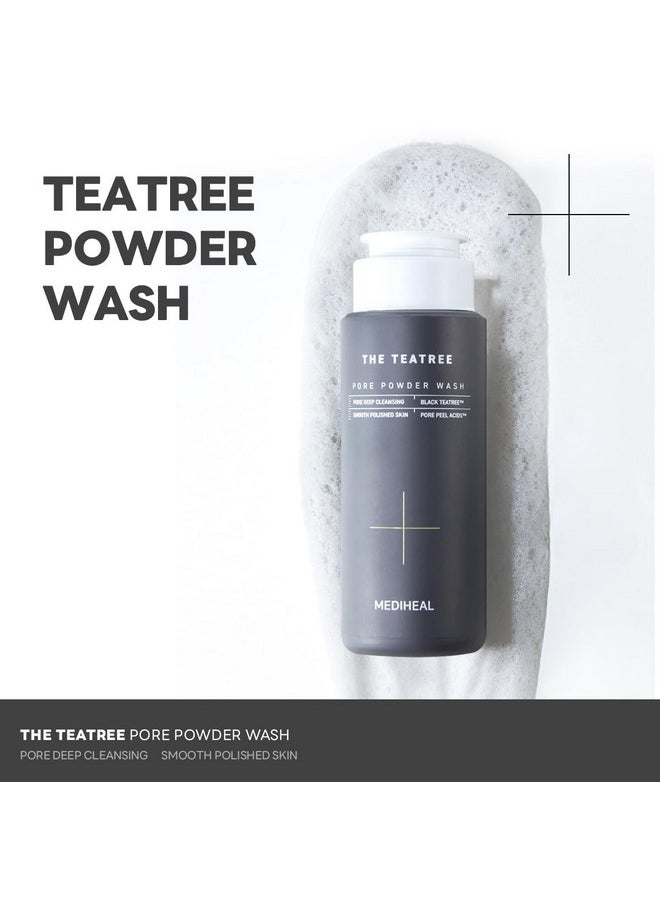 MEDIHEAL Mediheal Teatree Pore Powder Wash (1.76 oz) - Mild Pore Deep Cleanser with Gentle and Rich Salicylic Bubbles to Remove Blackhead  - Image 2