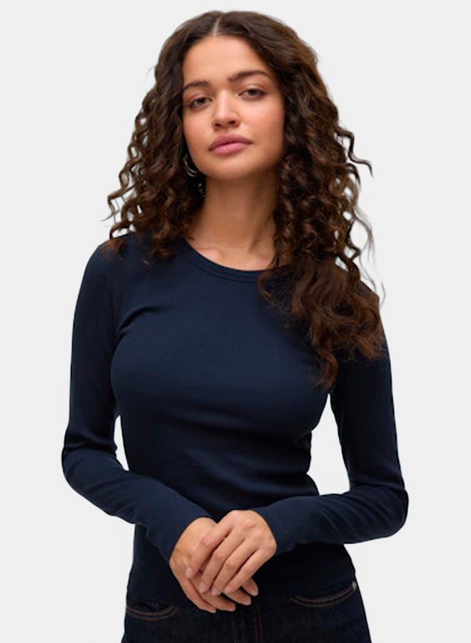 VERO MODA Womens Chloe Longsleeve Short Top Juniors - Image 3