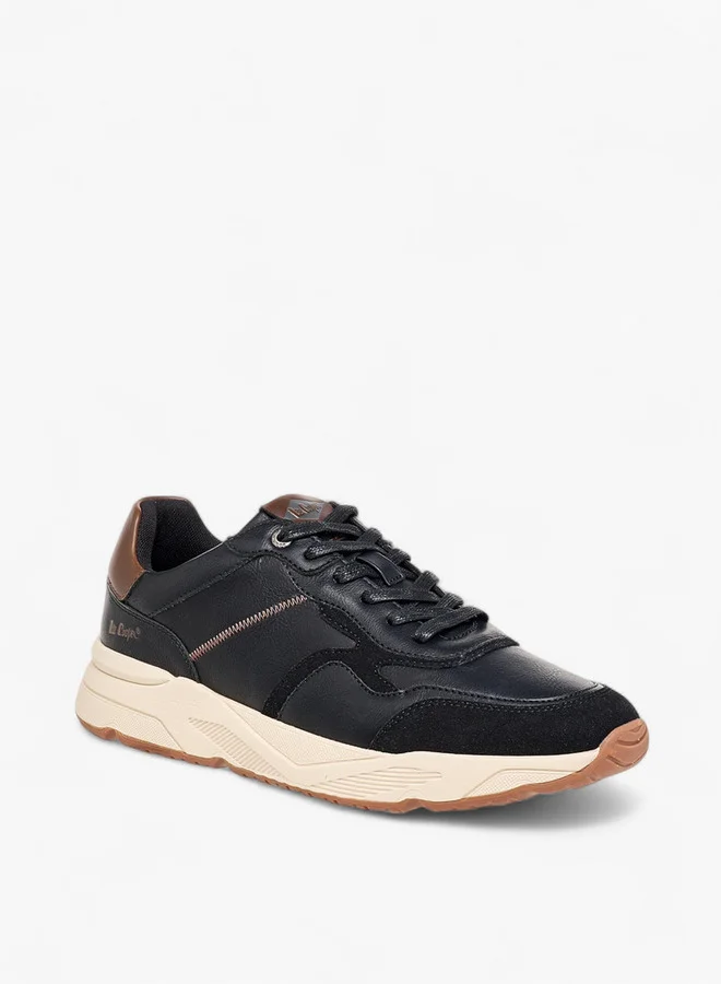 لي كوبر Men's Panelled Lace-Up Sneakers