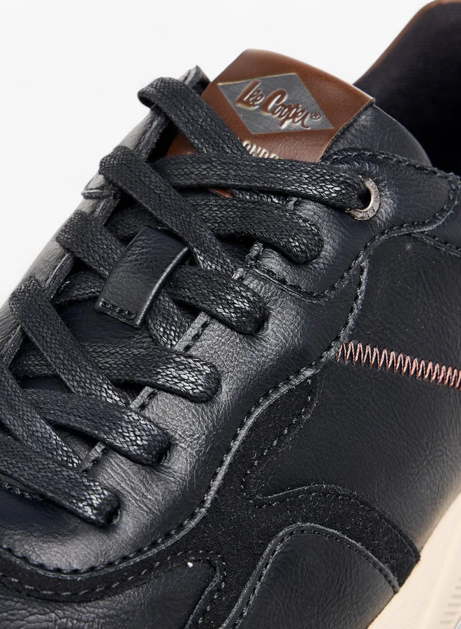 Lee Cooper Men's Panelled Lace-Up Sneakers