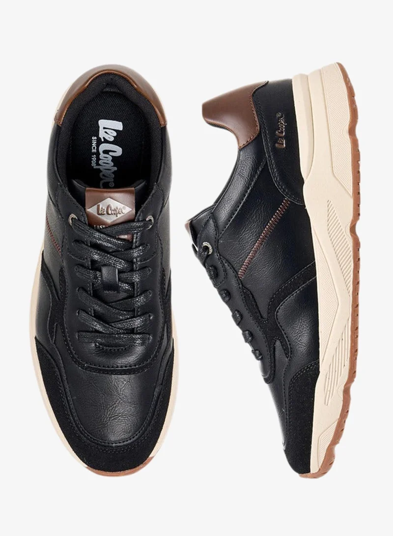Lee Cooper Men's Panelled Lace-Up Sneakers