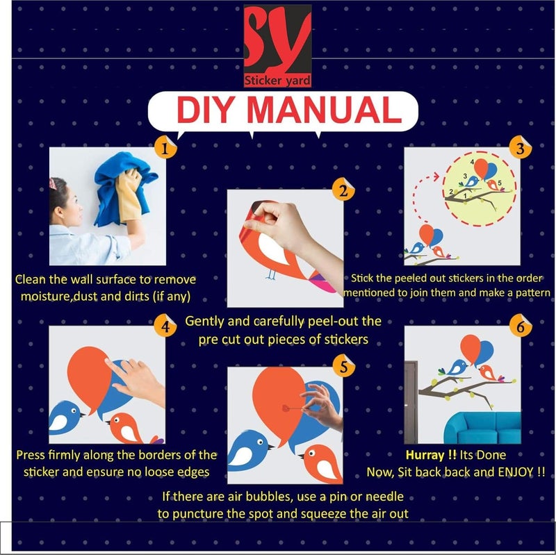 Sticker Yard ملصق بلاط المطبخ في الحديقة ملصق زيت مقاوم للماء ذاتي اللصق ملصق ملون من PVC ورق حائط بوستر بحجم 68X46 سم 21 - Image 4
