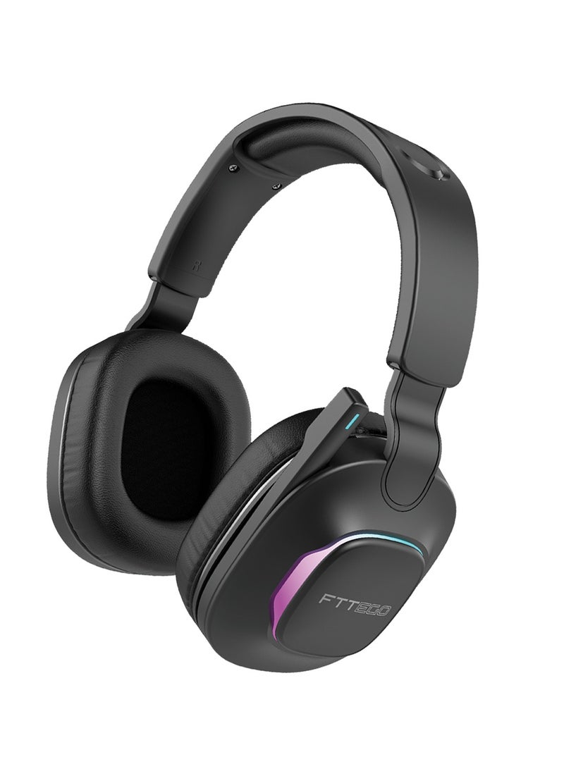 FTTEGO FTTE101 Wireless Gaming Headset – Bluetooth 5.3, RGB Lights & 22-Hour Battery Life - Image 1