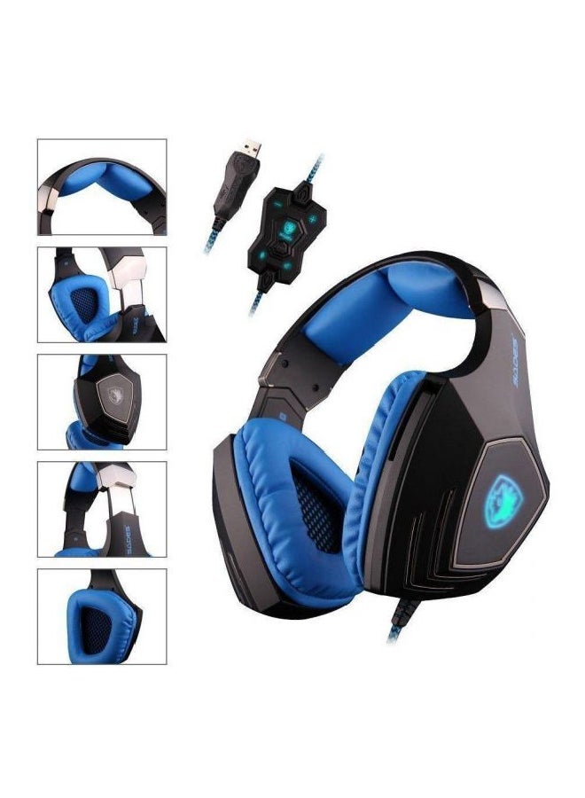 Sades A60 Over-Ear Gaming Headset With Mic - Image 2