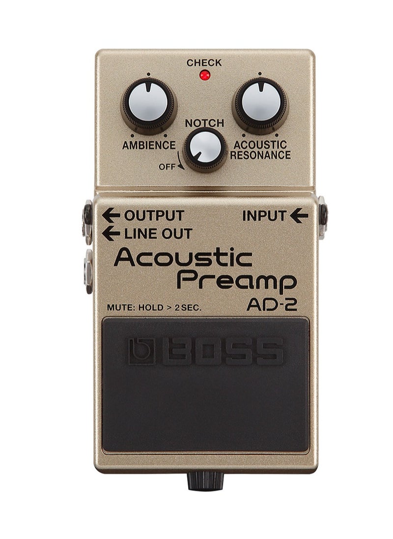 BOSS BOSS AD-2 Acoustic Preamp Pedal  - Image 1