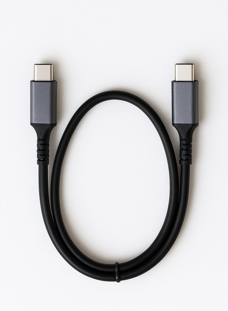FUJISHKA 100W USB Type-C to Type-C Cable (1 Meter) – Ultra-Durable Metal Housing, USB 3.1 Fast Charging & High-Speed Data Transfer, Ideal for Smartphones, Tablets, and Laptops - Image 1
