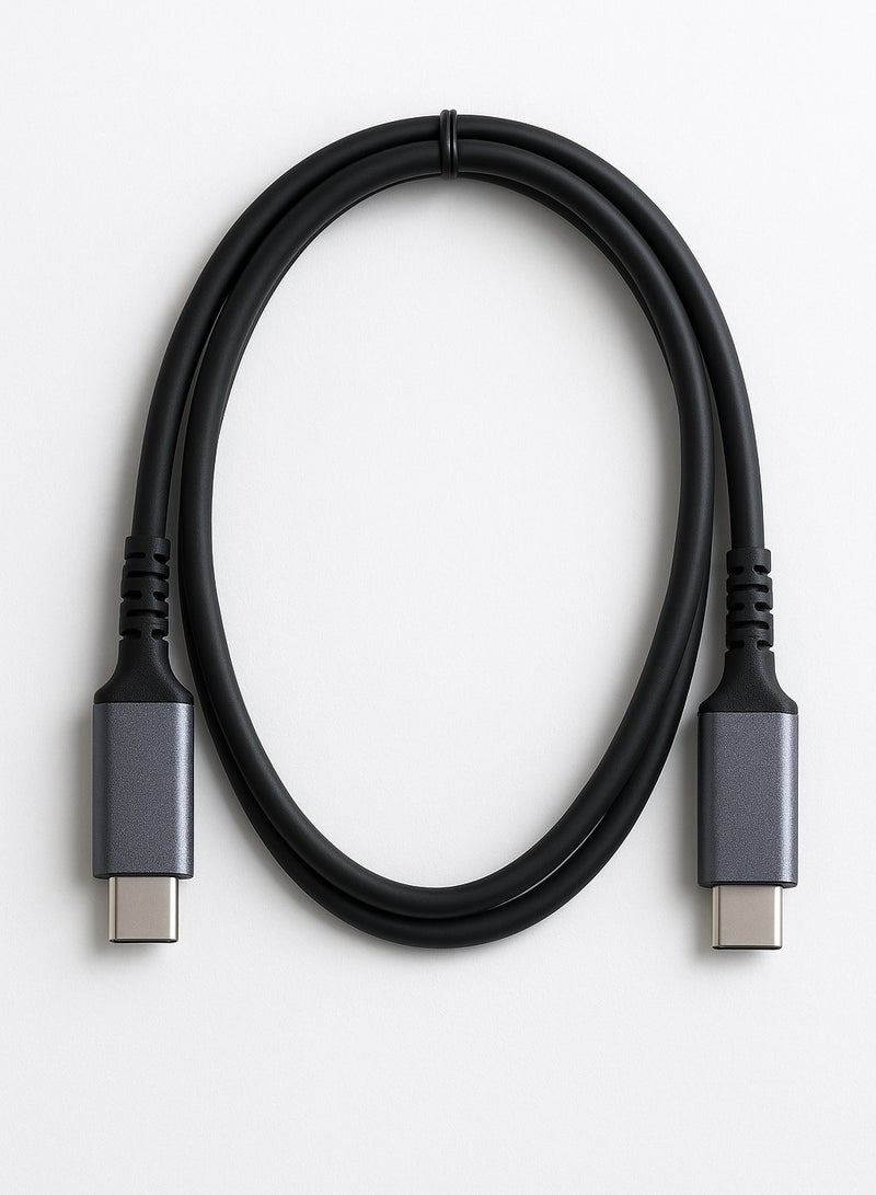 FUJISHKA 100W USB Type-C to Type-C Cable (1 Meter) – Ultra-Durable Metal Housing, USB 3.1 Fast Charging & High-Speed Data Transfer, Ideal for Smartphones, Tablets, and Laptops - Image 3