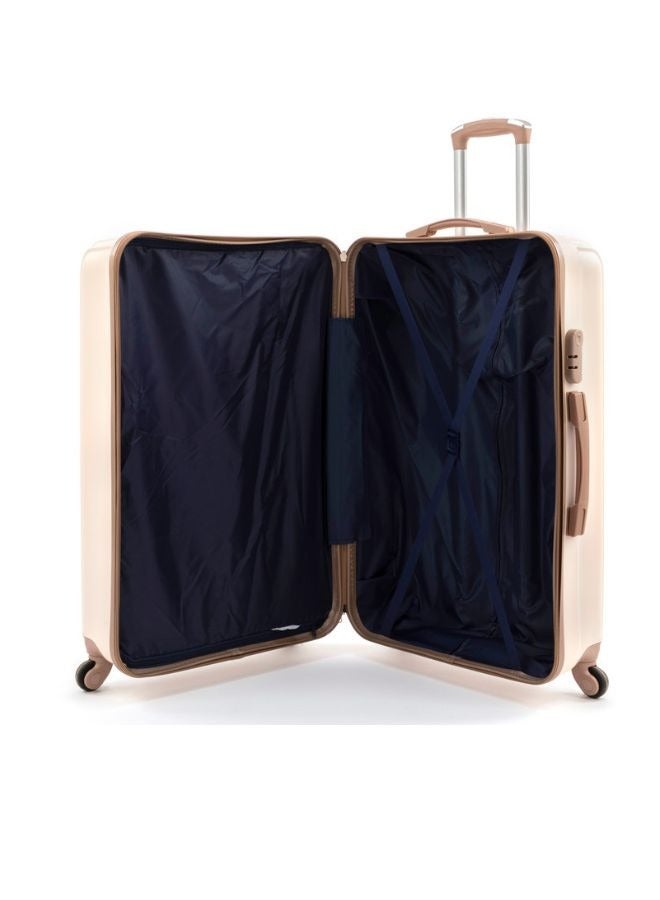 LIMRA Luggage set 5 pieces travel Bags with a distinctive design from limra Beige/gold - Image 3