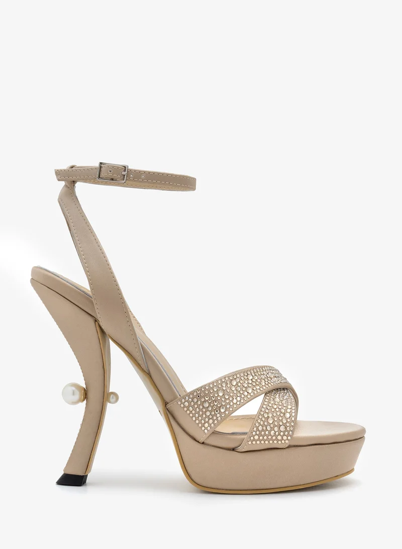 Lorianne Fazni - Crystal  pumps Ankle Strap