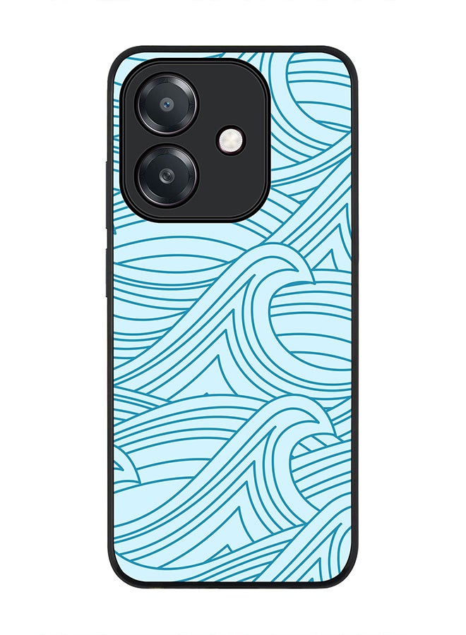 Stylizedd For Oppo A5i Case,Slim fit Camera Protection, Shockproof Thin Phone cover  - Rough Seas