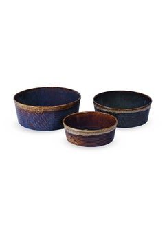 AAone Complete Kitchen Solution Set Of 3 Pc Round Ovenware Hand Made Vancy 