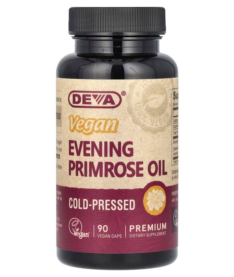 Deva Vegan Evening Primrose Oil 90 Vegan Caps (500 mg per Capsule)
