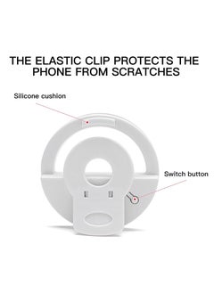DUSALA Mini Clip on Selfie Ring Light White with 36 LED for Smart Phone Camera[Rechargeable]  - Image 5