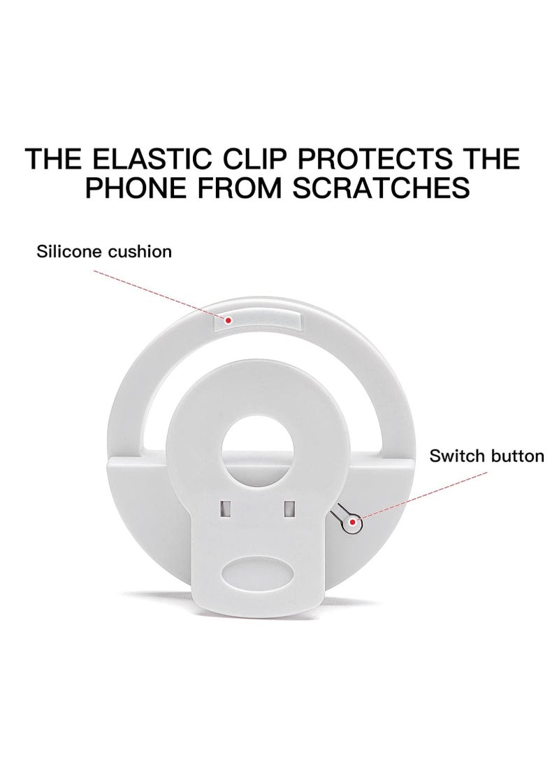 DUSALA Mini Clip on Selfie Ring Light White with 36 LED for Smart Phone Camera[Rechargeable]  - Image 5