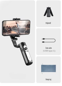KASTWAVE Gimbal Stabilizer, Lightweight And Portable Foldable Phone Stabilizer, Anti Shake Durable Smart Phone Holder Stabilizer For Youtuber Vlogging Video Recording, (1pc, Black)  - Image 1