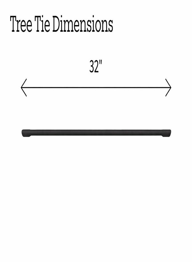 MONARCA SUPPLIES 32" Tree Ties with COMPLIMENTARY Nail (Black) (10 Pack) - Image 2