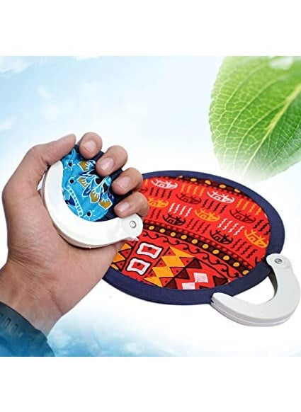 BAAL BAAL Summer Relief Folding Hand FanPankhi For Kids And Adults Easy To Carry Cooling Fan  - Image 1